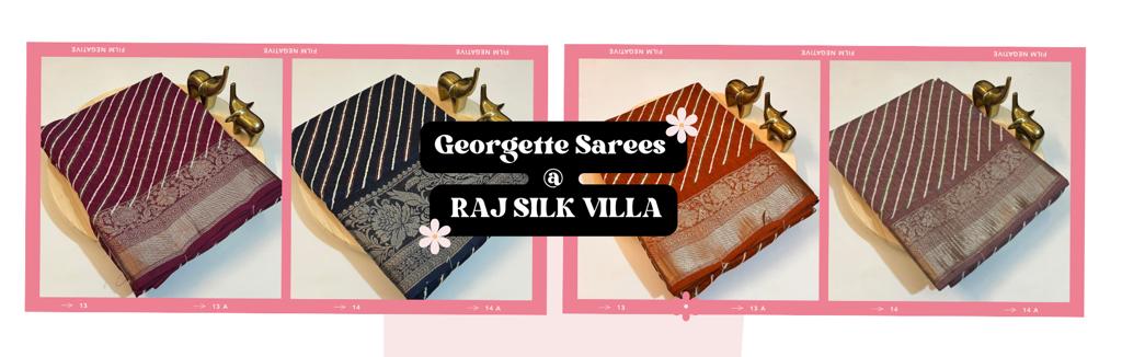 Georgette Sarees: The Evergreen Fashion Statement by RAJ SILK VILLA