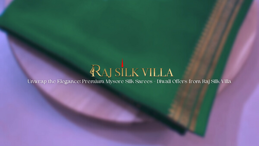 Unwrap the Elegance: Premium Mysore Silk Sarees - Diwali Offers from Raj Silk Villa