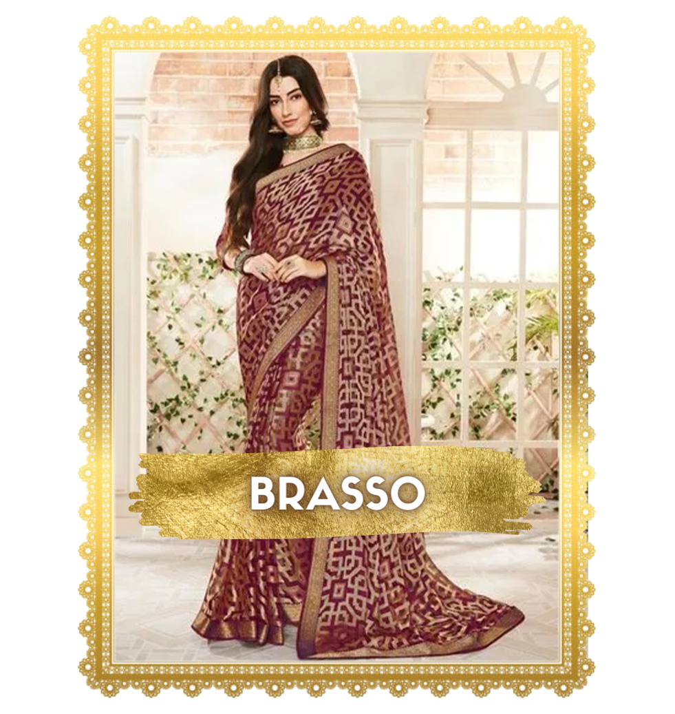 Buy Beautiful Brasso Sarees online in Hubli | India||Buy Now