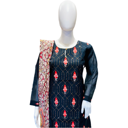 Chanderi Silk | Designer Chudidar Set