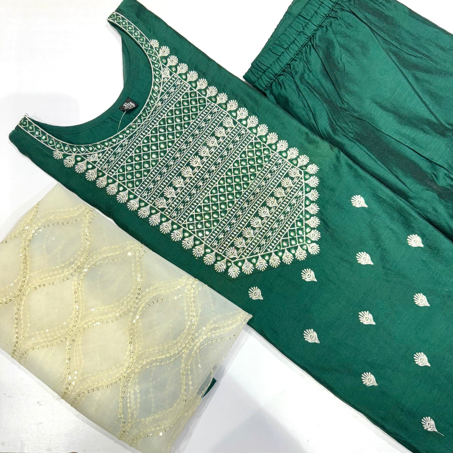 Chanderi Silk | Designer Chudidar Set