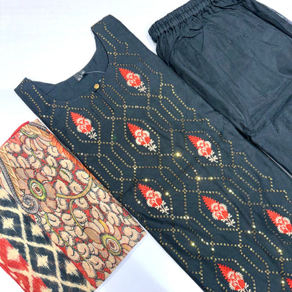 Chanderi Silk | Designer Chudidar Set