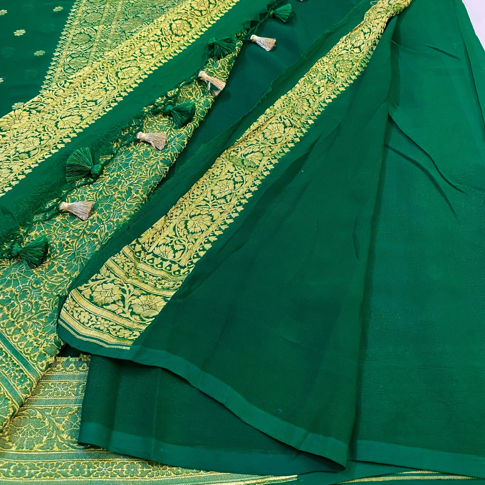 Khadi Chiffon Banaras Saree