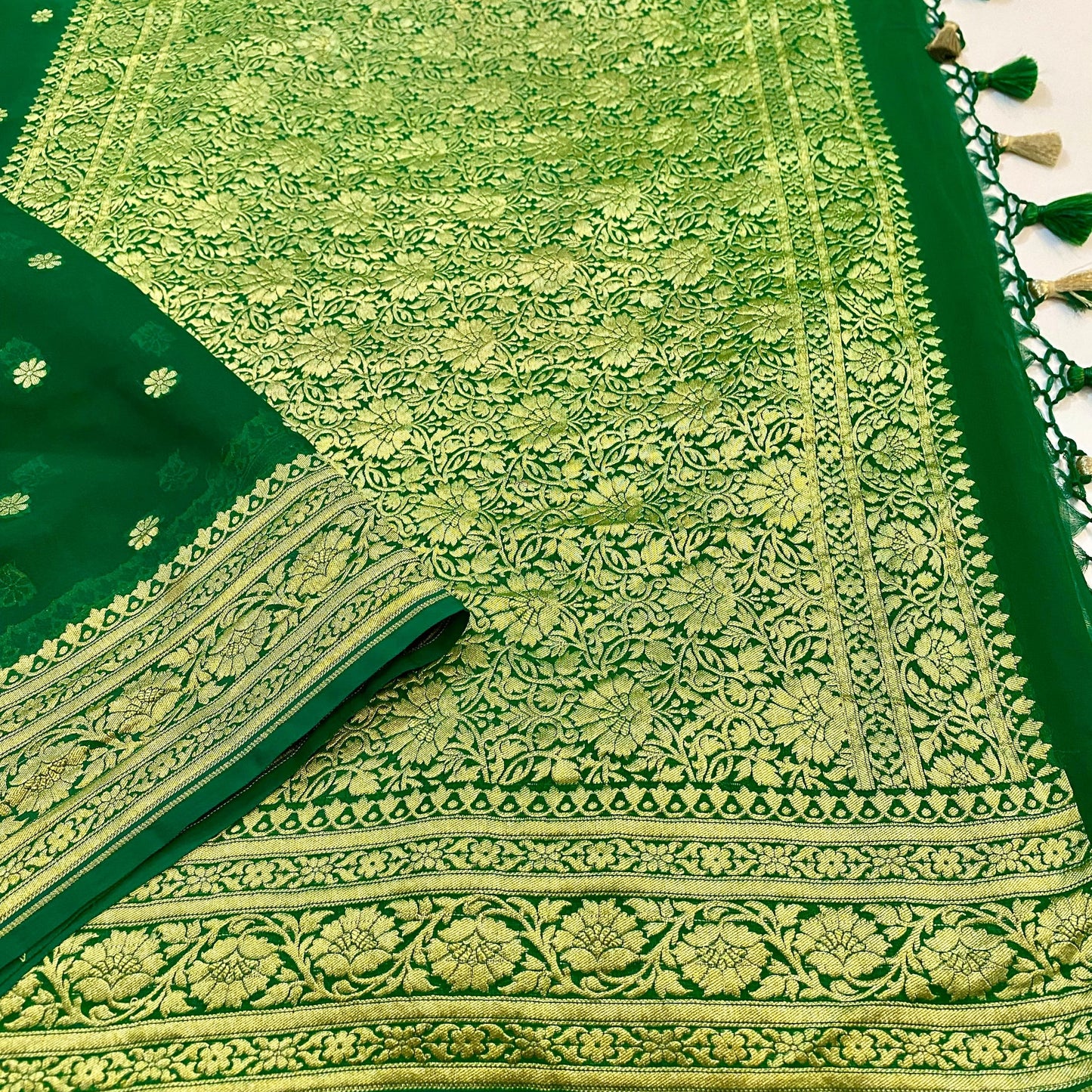 Khadi Chiffon Banaras Saree