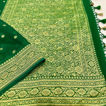 Khadi Chiffon Banaras Saree