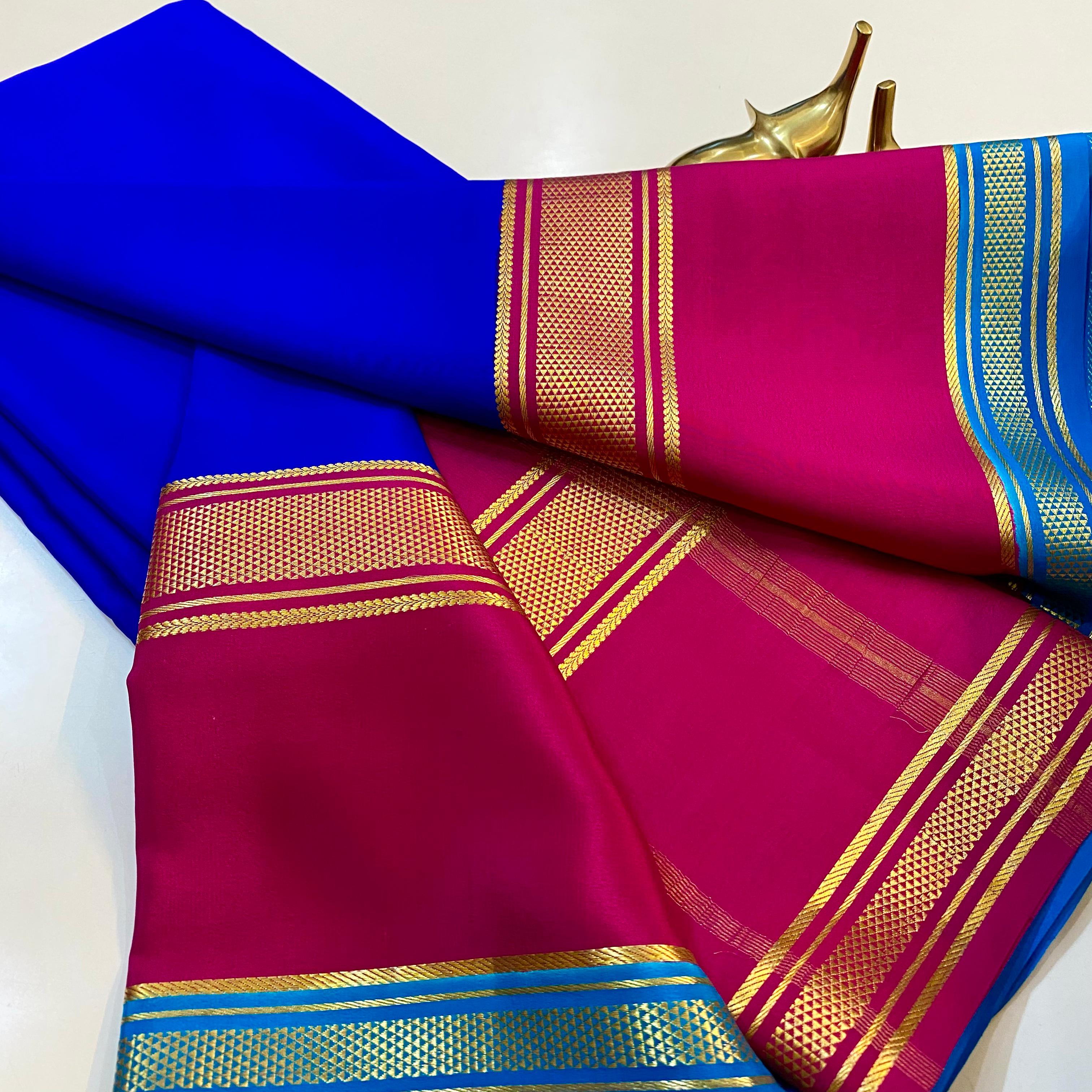 Pure mysore silk saree – www.vannamayil.com