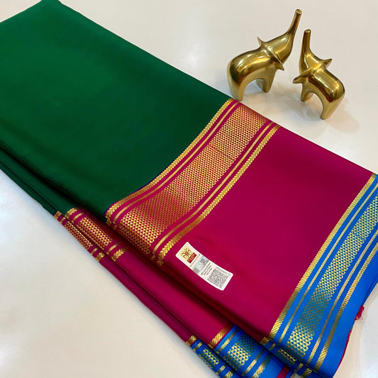 Pure Mysore Silk Saree | 120 grams | KSIC grade silk