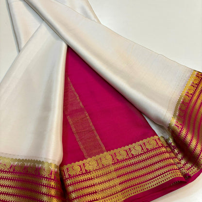 Pure Mysore Silk Saree | 100 Gram KSIC Grade Thickness