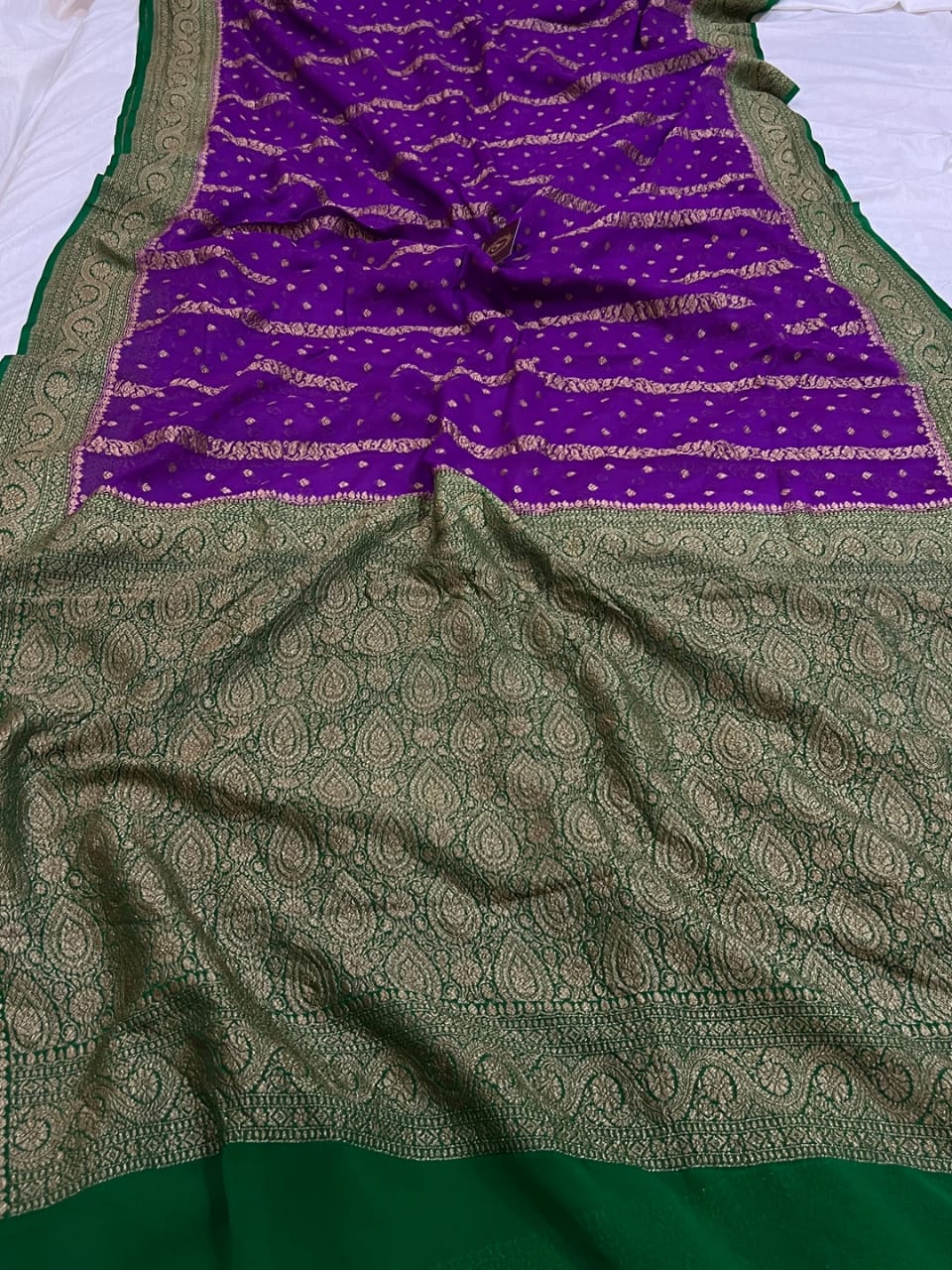 Banarasi Khaddi Chiffon Saree