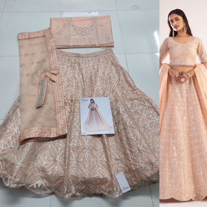 Semi Stitched Designer Lehenga