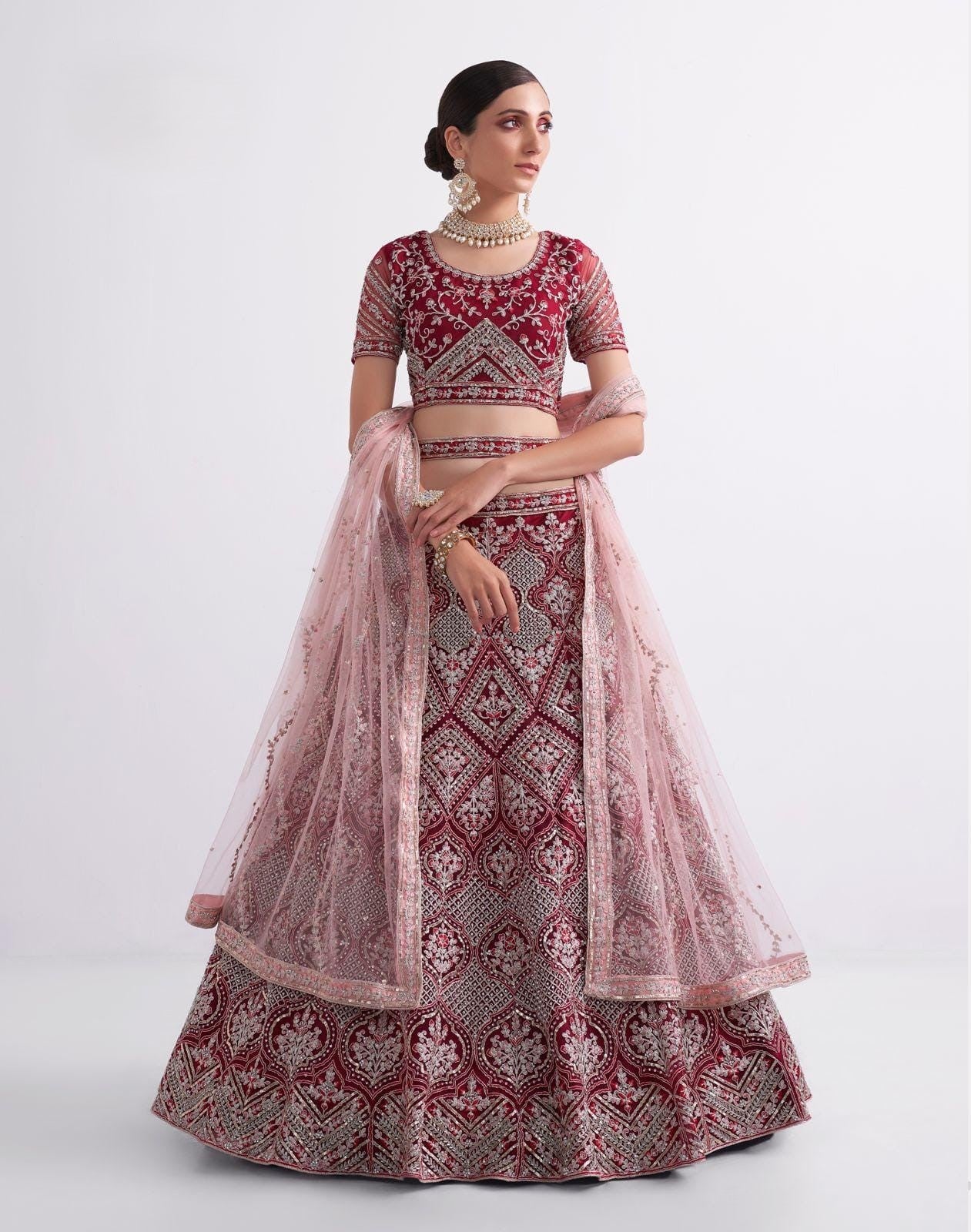 Net Lehenga with Blouse