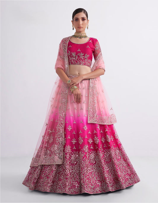 Net Lehenga with Blouse