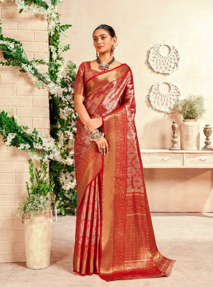 Dharmavaram Semi Silk Saree