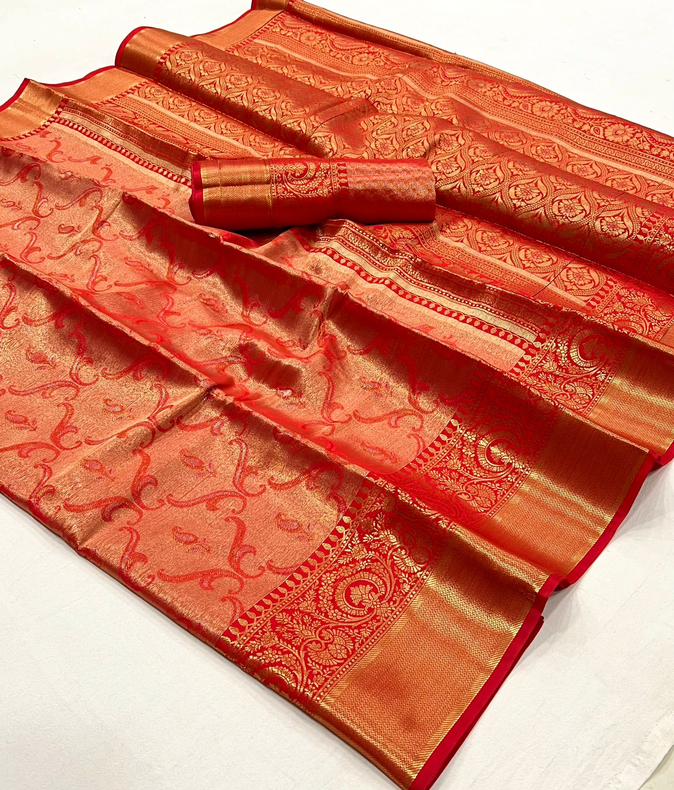 Dharmavaram Semi Silk Saree