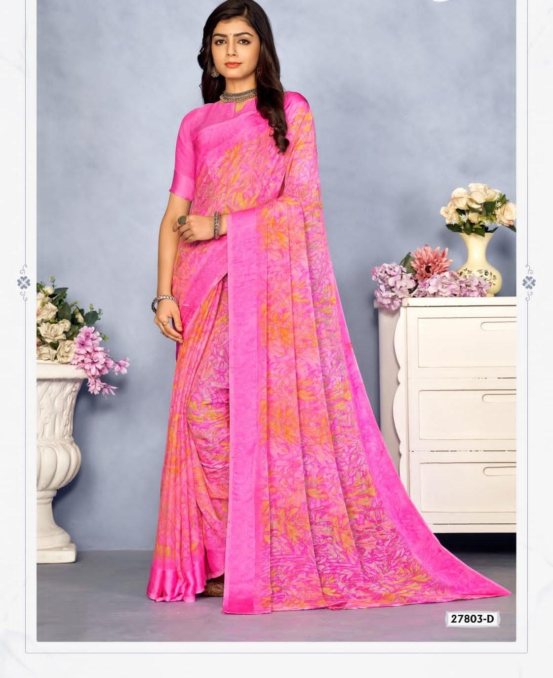 Soft Chiffon Printed Saree