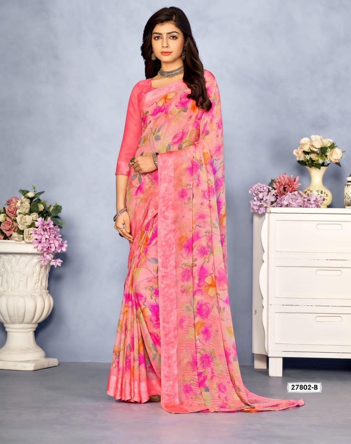 Soft Chiffon Printed Saree