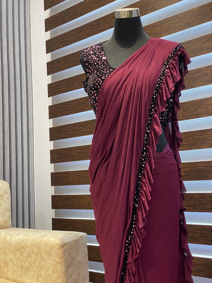 Ready Made Lycra Saree