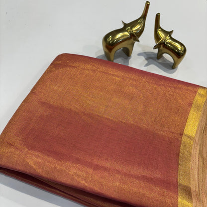 Linen Gold Soft Saree