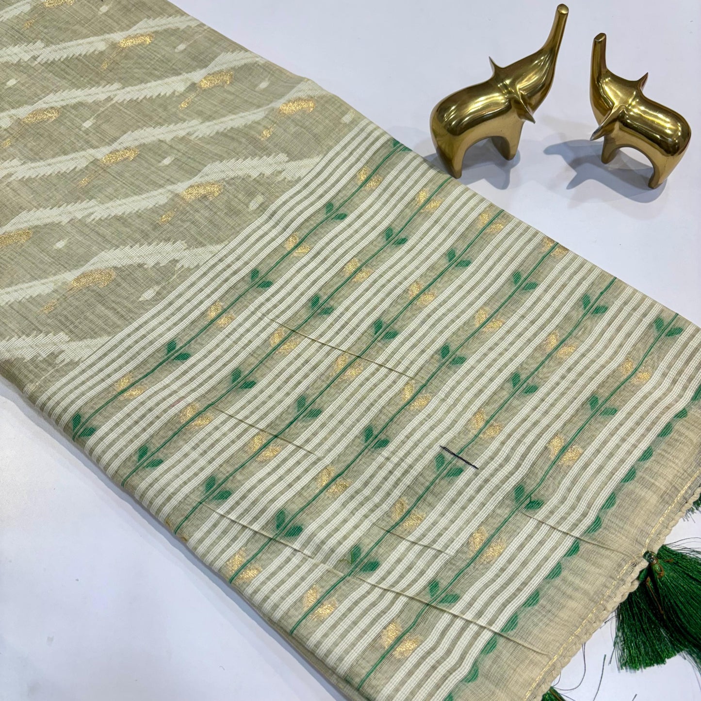 Khadi Linen Silk Saree