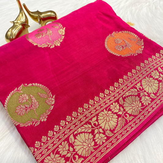 Pure Dola Silk Banarasi Saree