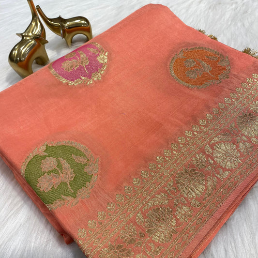 Pure Dola Silk Banarasi Saree