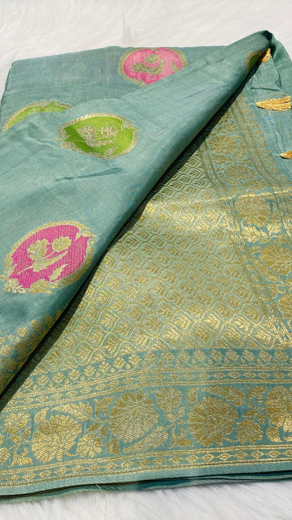 Pure Dola Silk Banarasi Saree