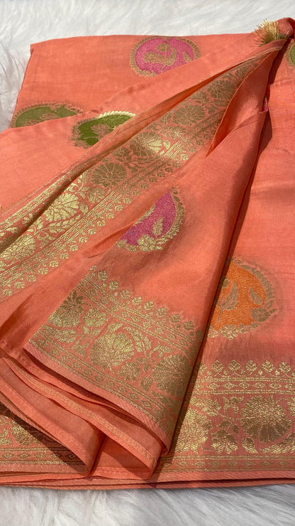 Pure Dola Silk Banarasi Saree