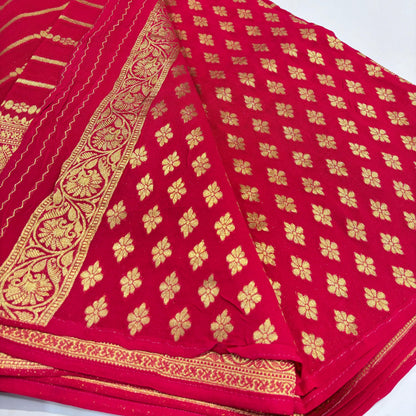 Pure Viscose Banaras Saree