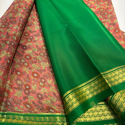 Pure Mysore Printed Silk Saree