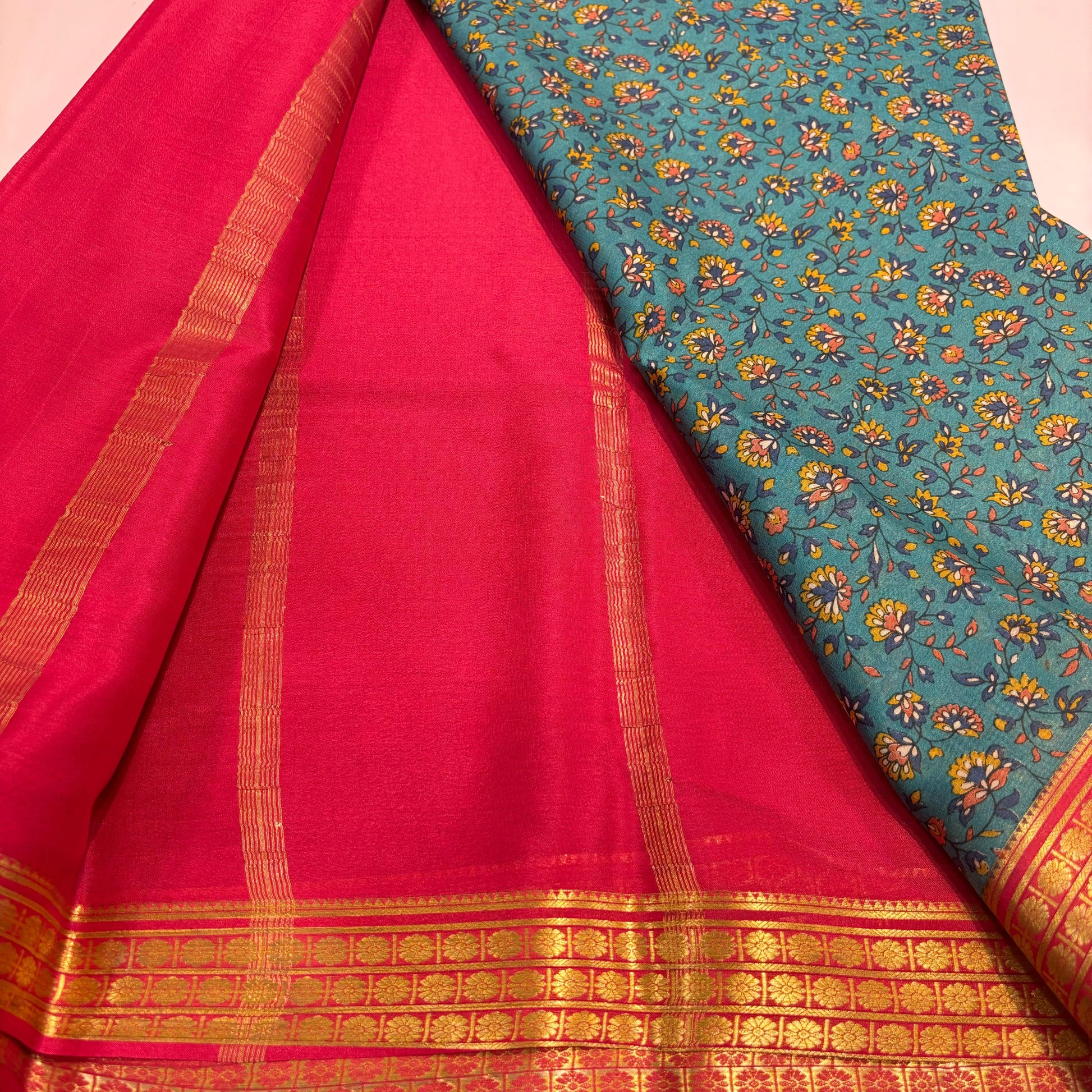 Pure Mysore Printed Silk Saree