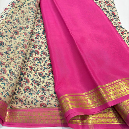 Pure Mysore Printed Silk Saree