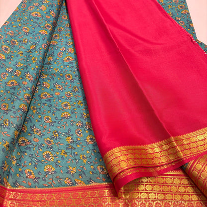 Pure Mysore Printed Silk Saree