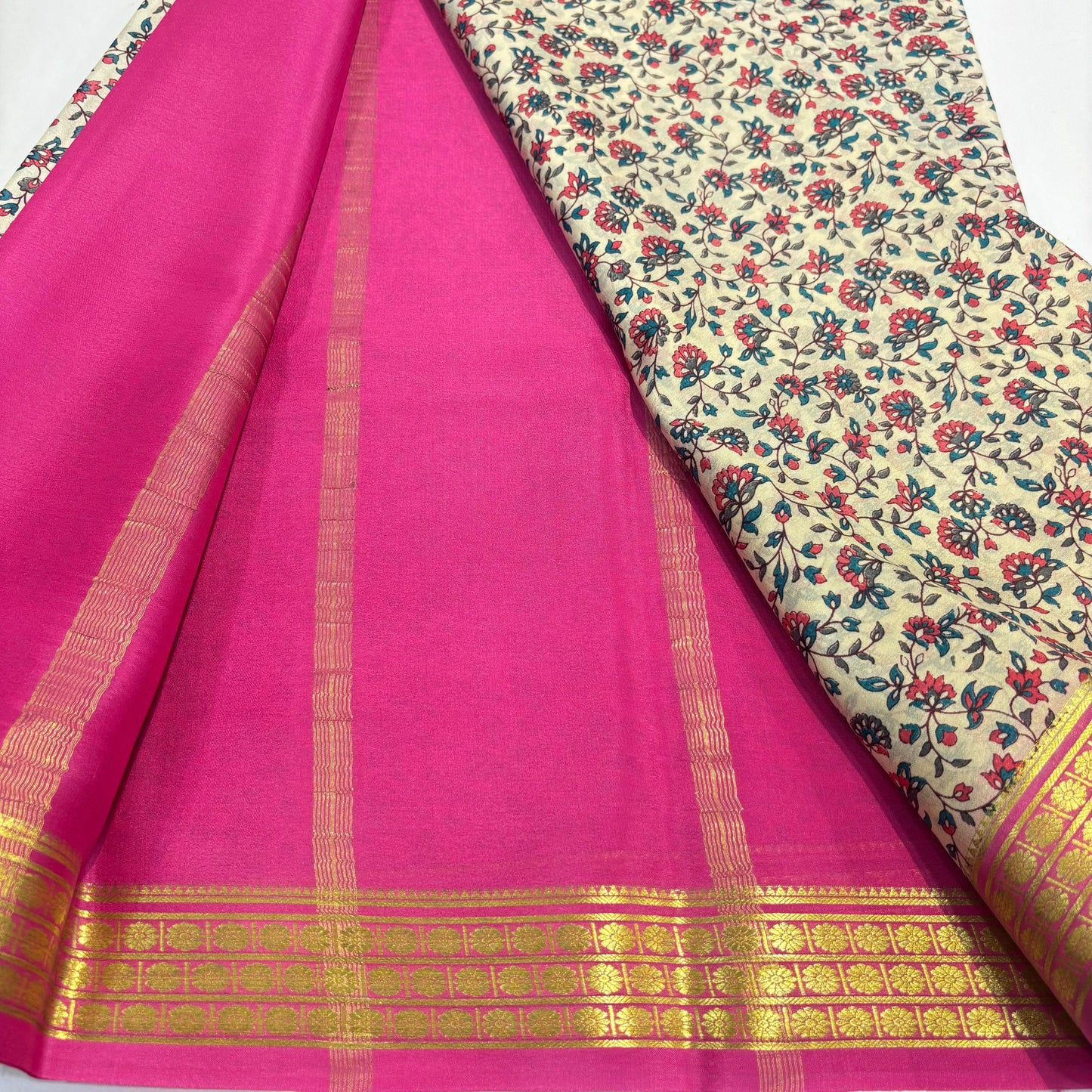 Pure Mysore Printed Silk Saree