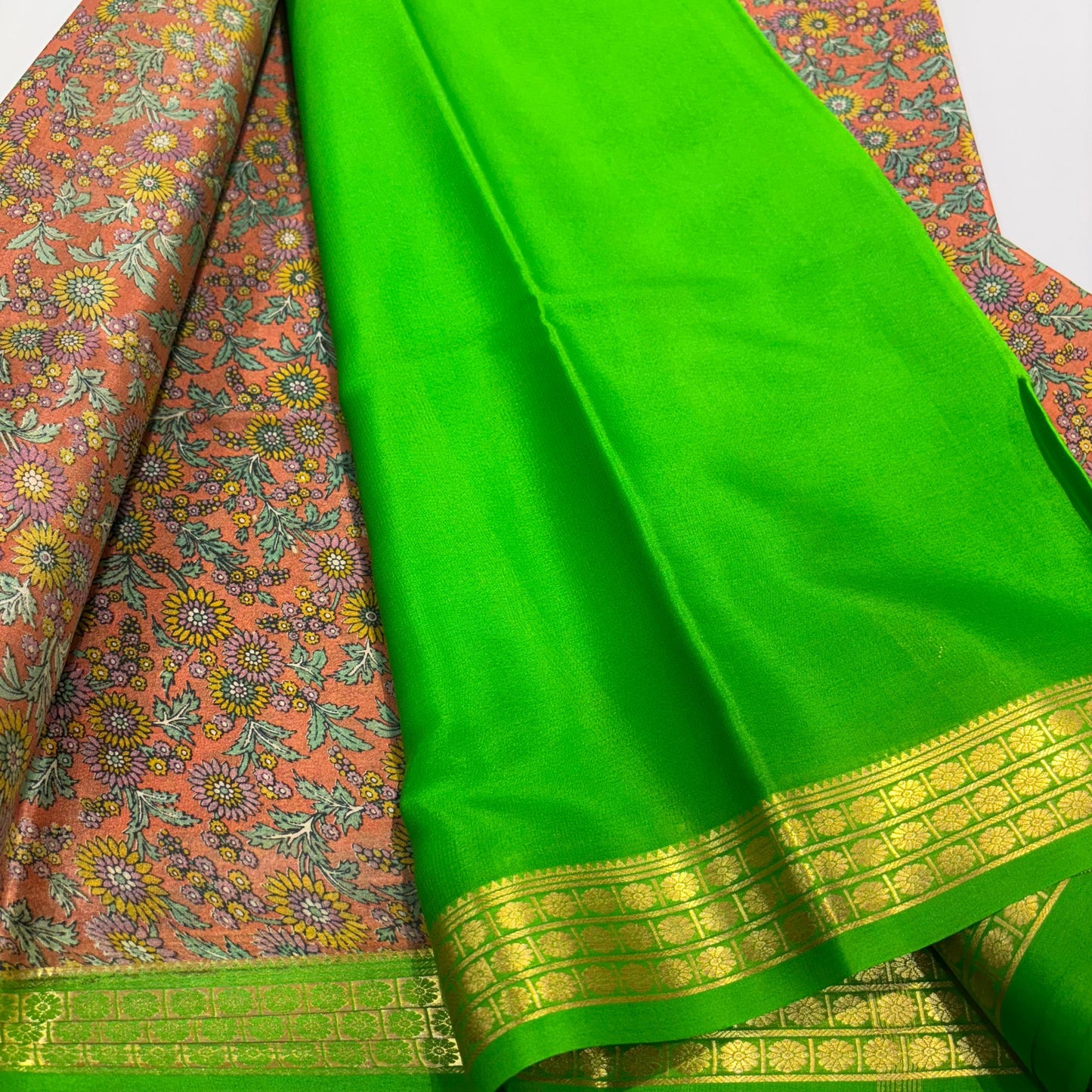 Pure Mysore Printed Silk Saree