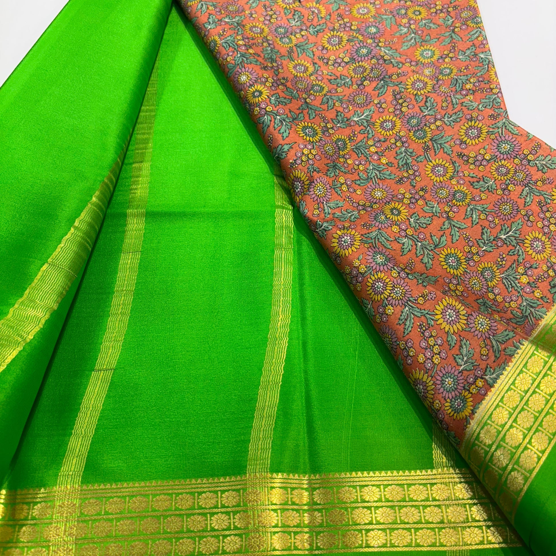 Pure Mysore Printed Silk Saree