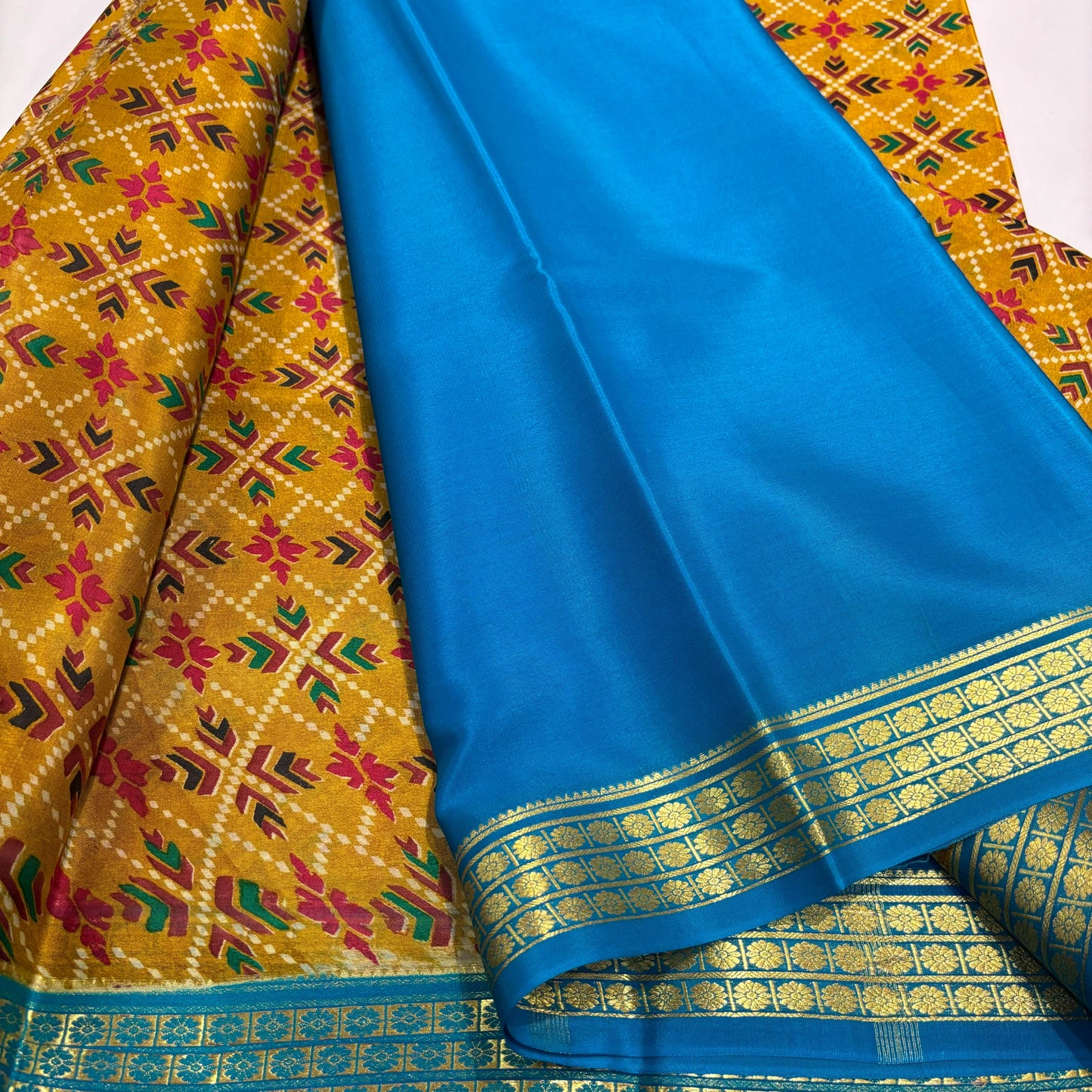 Pure Mysore Printed Silk Saree