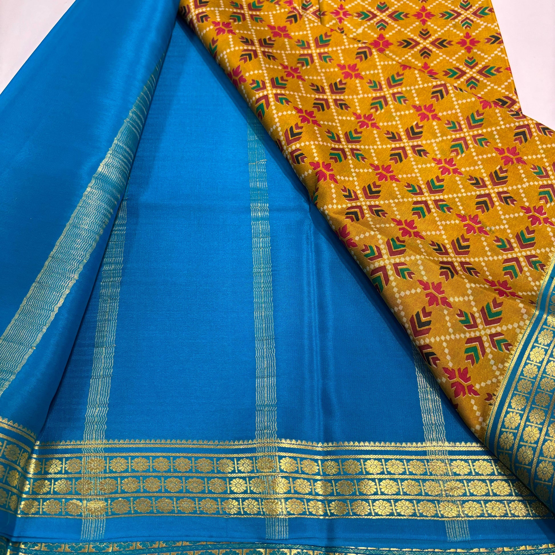 Pure Mysore Printed Silk Saree