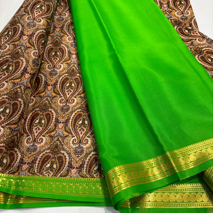 Pure Mysore Printed Silk Saree