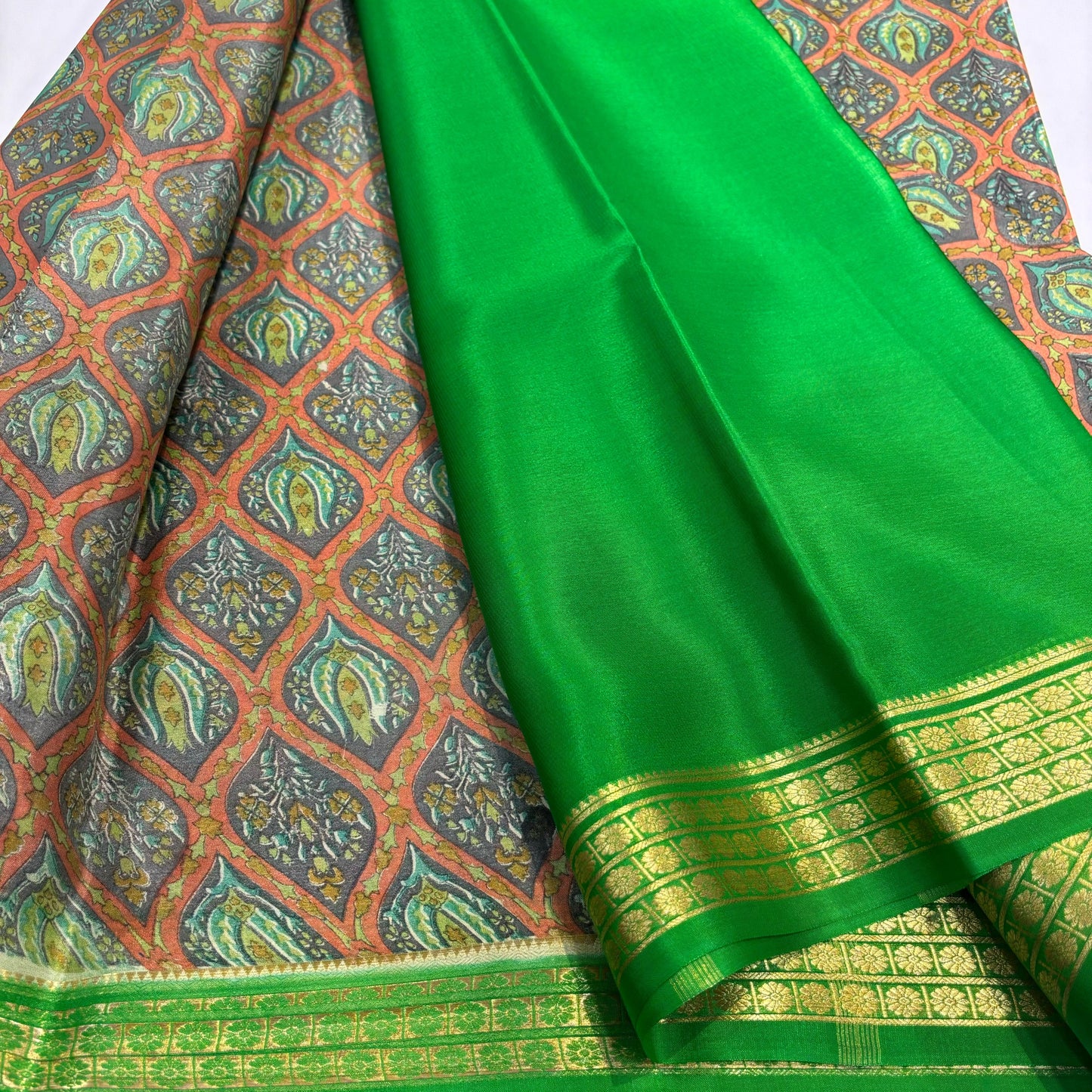 Pure Mysore Printed Silk Saree