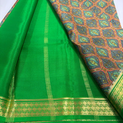 Pure Mysore Printed Silk Saree