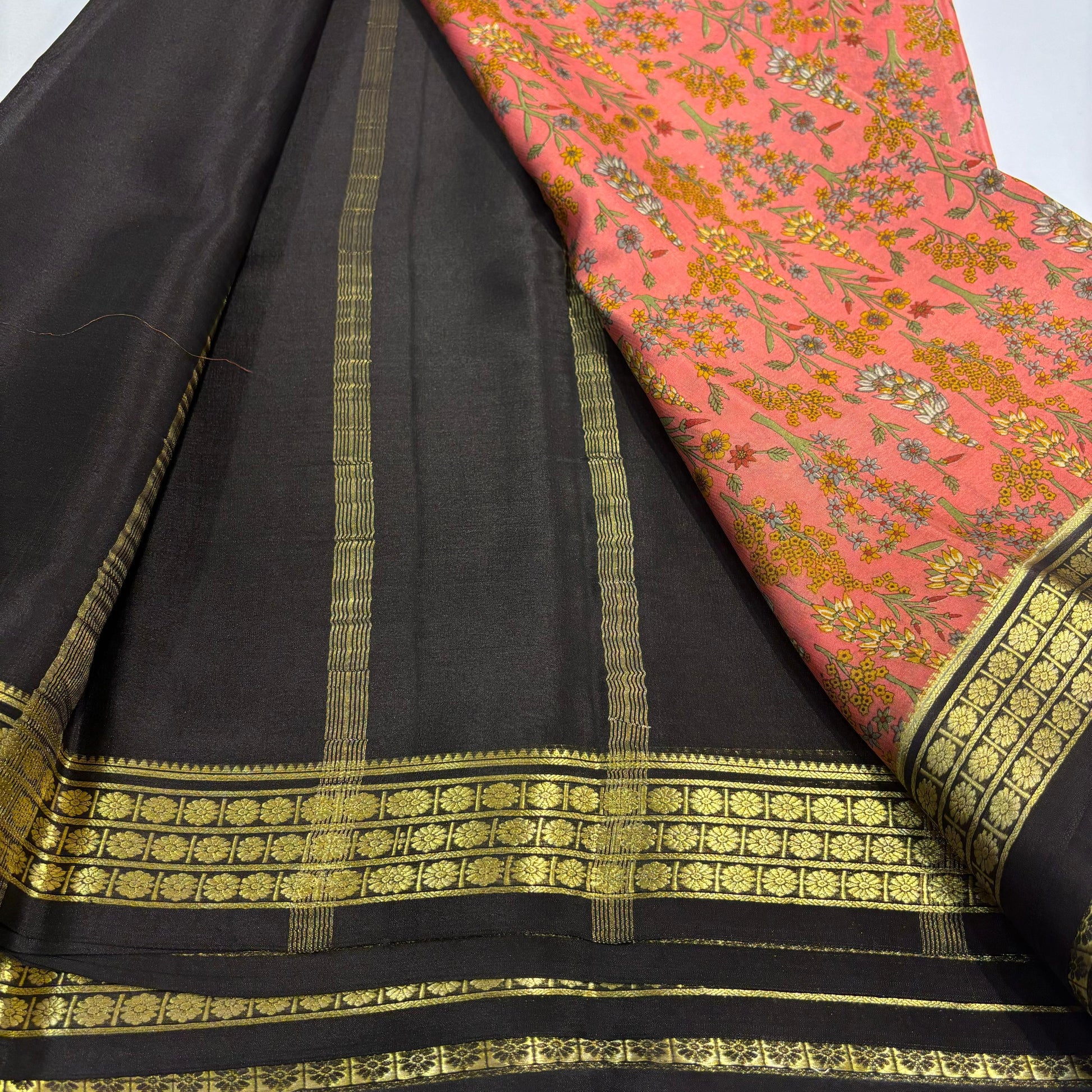 Pure Mysore Printed Silk Saree