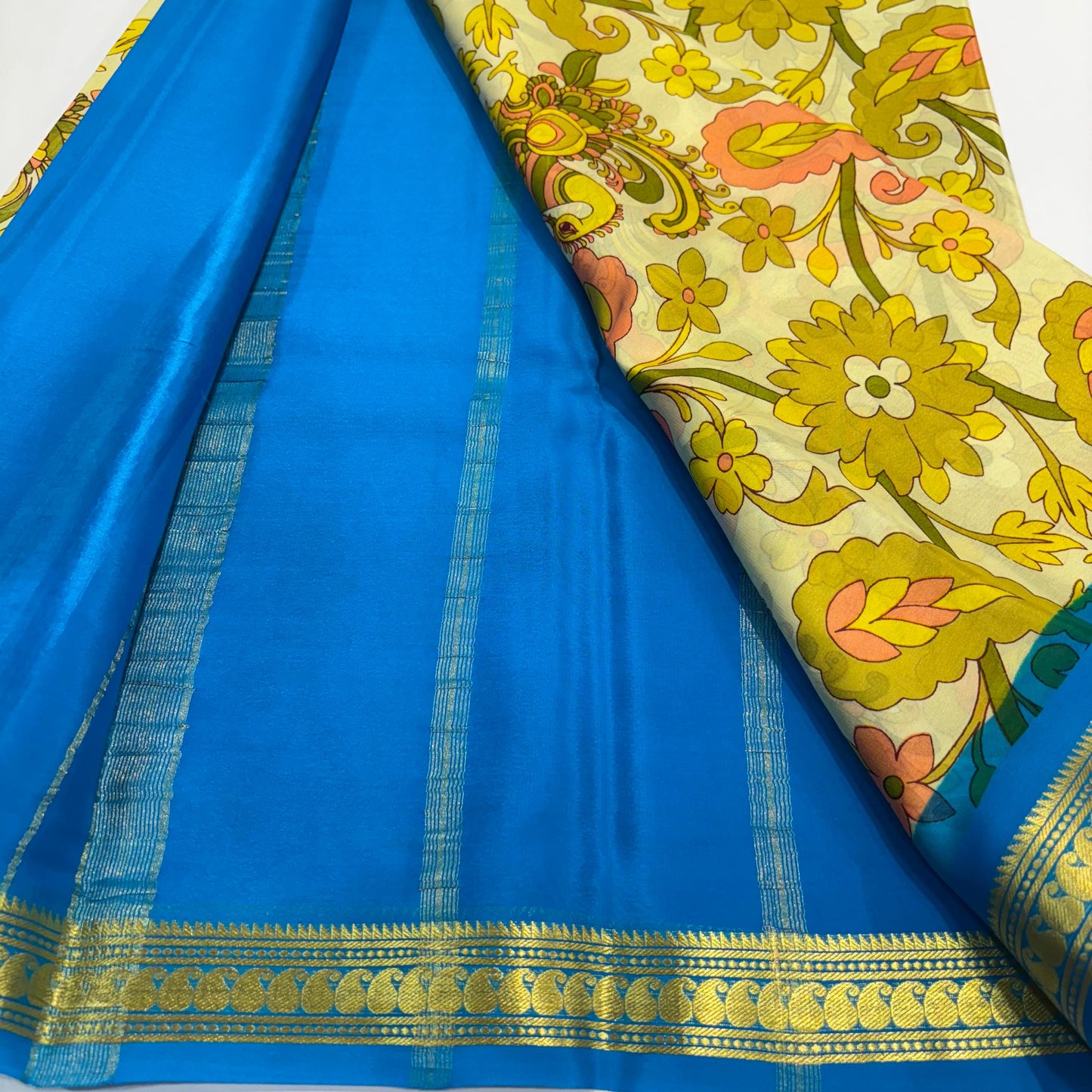 Pure Mysore Printed Silk Saree