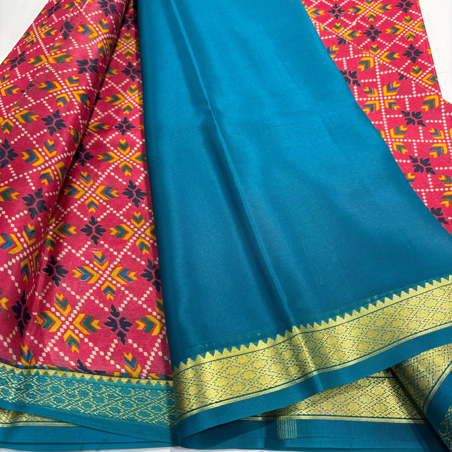 Pure Mysore Printed Silk Saree