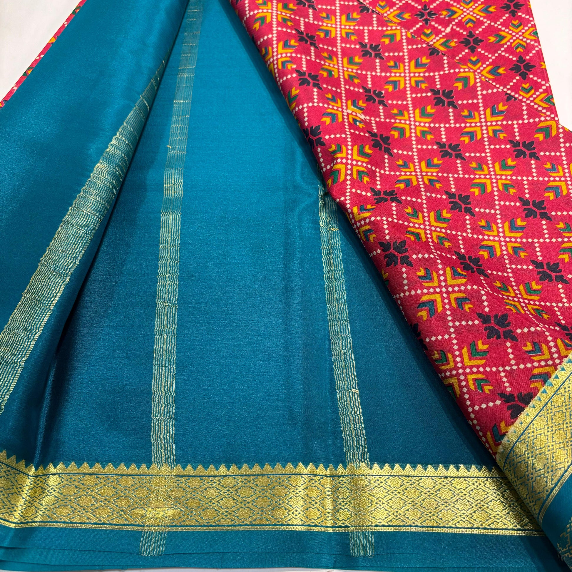 Pure Mysore Printed Silk Saree