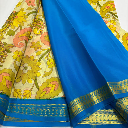 Pure Mysore Printed Silk Saree