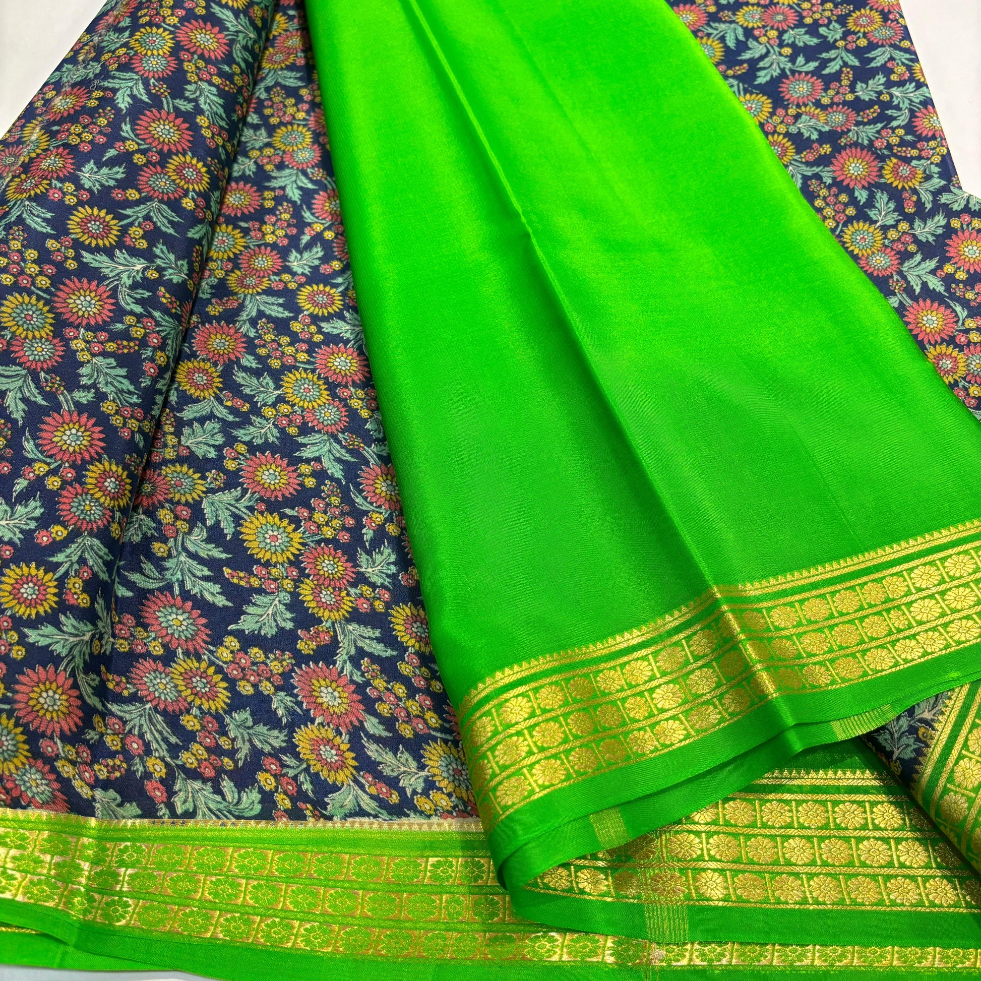 Pure Mysore Printed Silk Saree