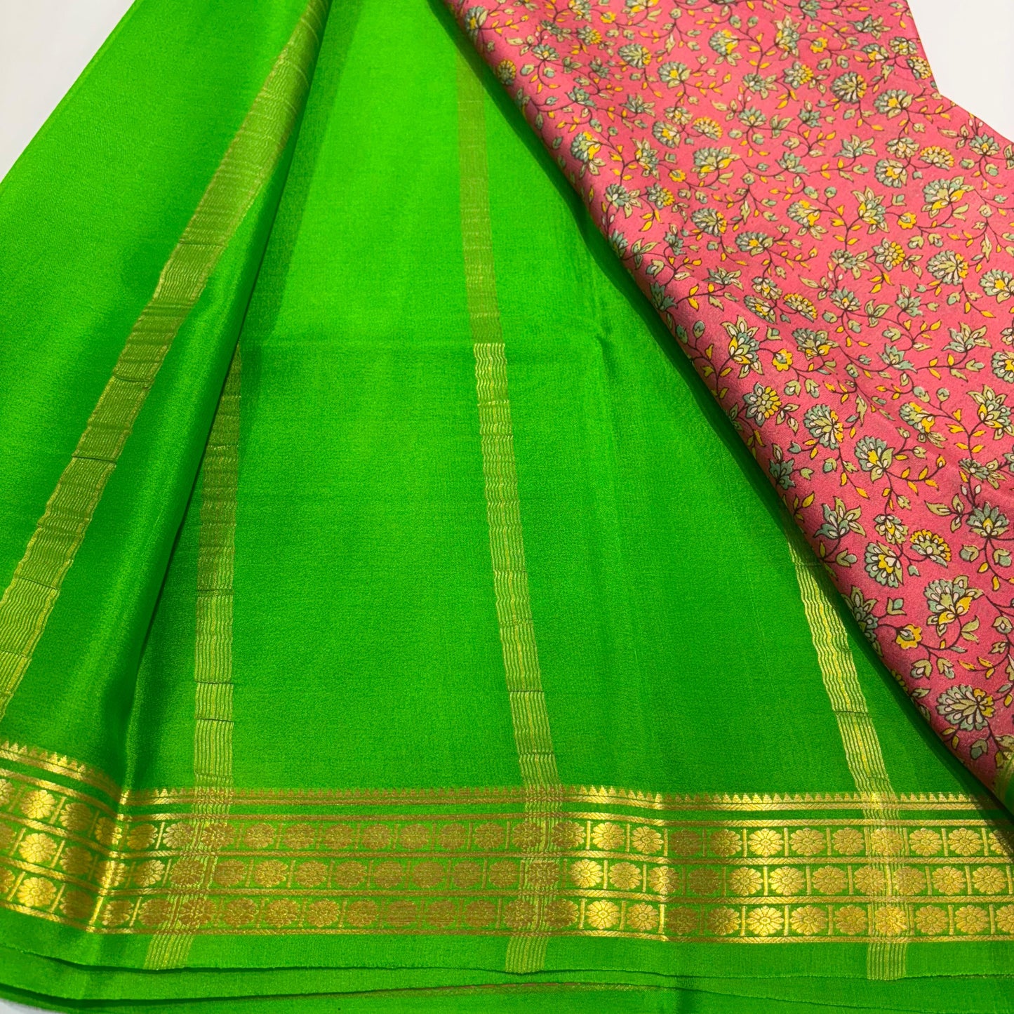 Pure Mysore Printed Silk Saree