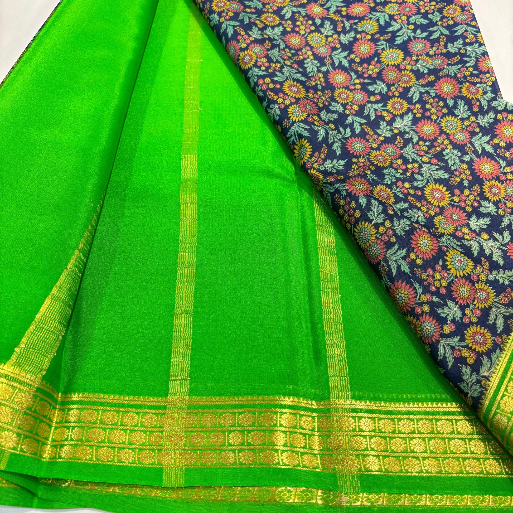 Pure Mysore Printed Silk Saree