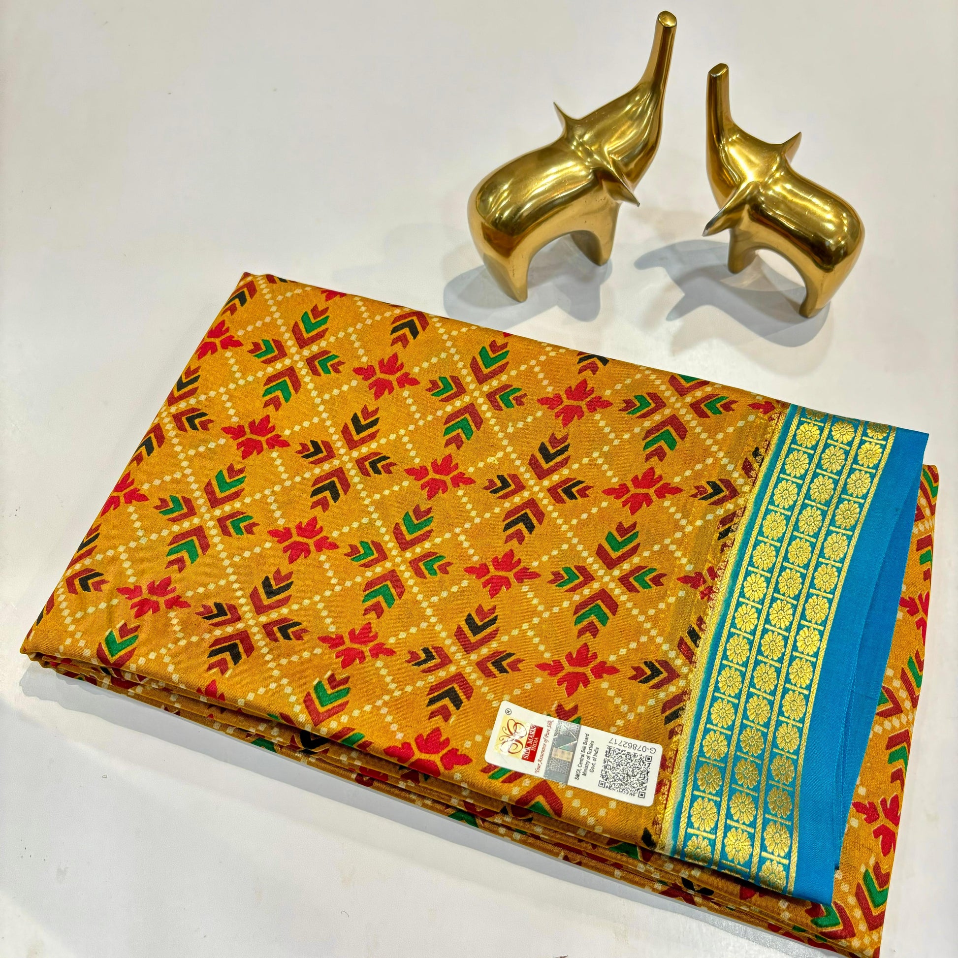 Pure Mysore Printed Silk Saree