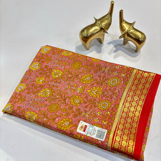 Pure Mysore Printed Silk Saree